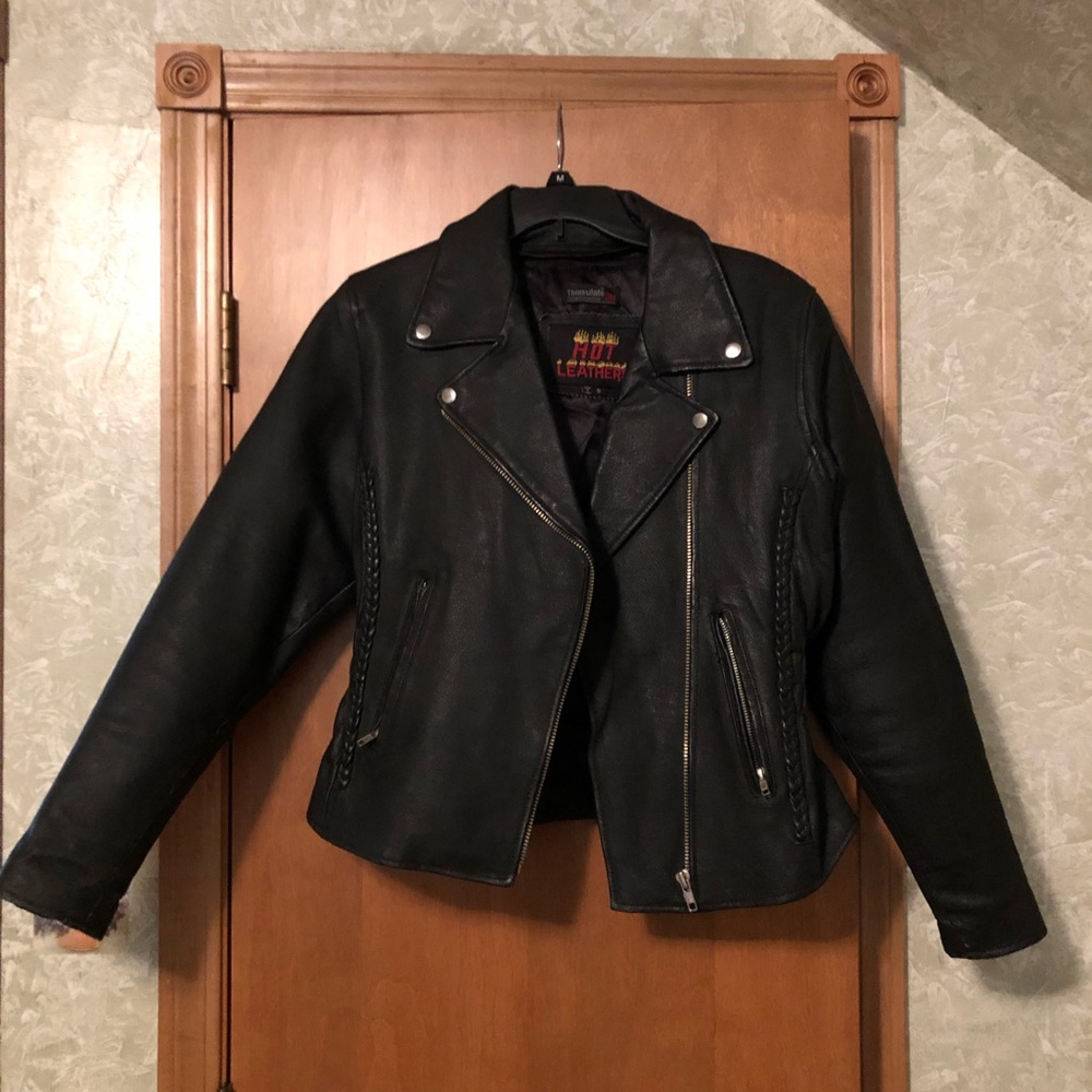 Leather Jacket removable thinsulate layer